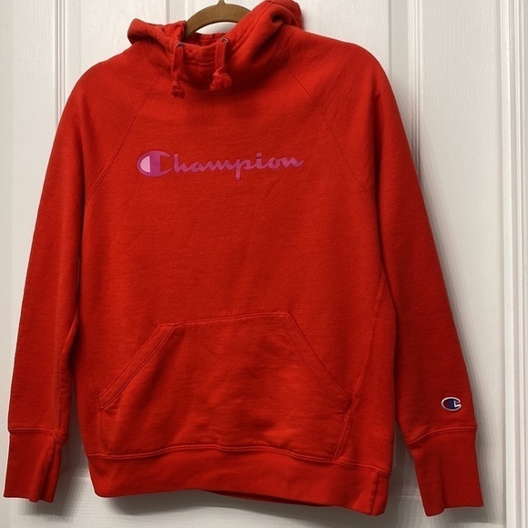 Champion Women’s Hoodie Red Medium - Picture 1 of 10